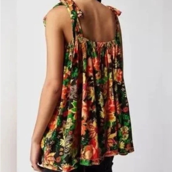 NWOT Free People Bali Moroccan Flowers Tunic Size Medium Oversized - Picture 2 of 8